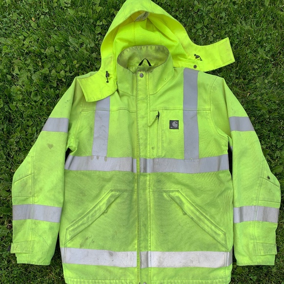 Carhartt high visibility water repellent jacket - Picture 1 of 5